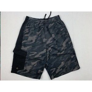 Reebok Camo Sweat Shorts Men's S Camouflage Pockets Drawstring Elastic Waist